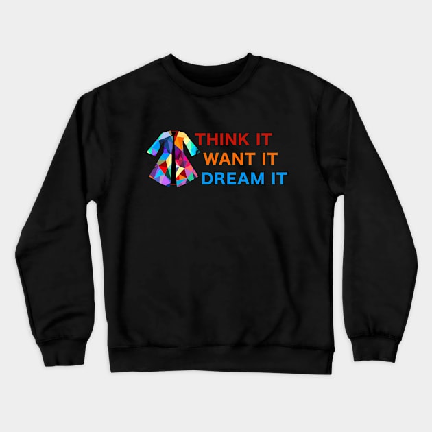 Joseph and the Amazing Technicolor Dreamcoat Crewneck Sweatshirt by m&a designs